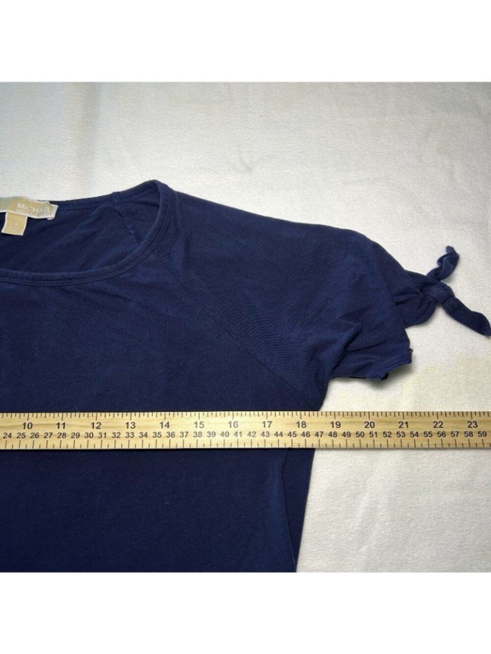MICHAEL KORS T-shirt Dress Women Size Small Stretch Cotton Navy Blue - Picture 5 of 7